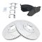 Front Performance Rotor & Posi Metallic Pad Kit 06-12 Nissan 350Z, 370Z