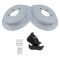 Rear Performance Rotor & Posi Metallic Pad Kit 97-04 F150; 97-02 Expedition