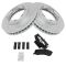 Front Performance Rotor & Posi Metallic Pad Kit 88-00 GM 3500, 94-99 Ram 25 3500