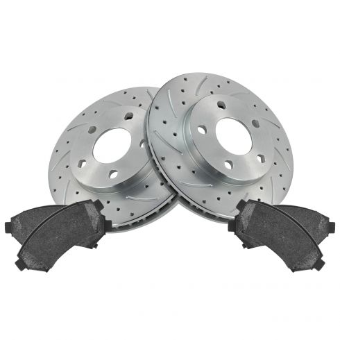 Rear Brake Rotors And Ceramic Pads Fits Buick LeSabre 2000 2001 2002-2005 All