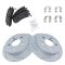 Rear Performance Rotor & Posi Ceramic Pad Kit 97-05 Buick Olds Pontiac