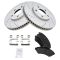 Front Performance Rotor & Posi Metallic Pad Kit 00-05 Impala