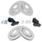 Front & Rear Performance Rotor & Posi Ceramic Pad Kit 08-12Caravan 09-13 Journey