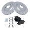 Front Performance Rotor & Posi Ceramic Pad Kit 08-11 Malibu; 08-10 G5; 07-09 Aura