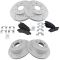 Front & Rear Performance Rotor & Posi Metallic Pad Kit 07 Chevy Truck/SUV