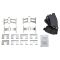 Front & Rear Performance Rotor & Posi Metallic Pad Kit 97-01 Integra Type R