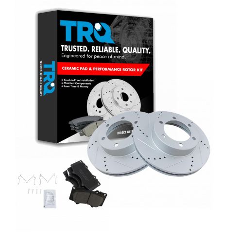 CERAMIC Brake Pads AND Shoes 2 Sets Fits Toyota Tundra 2003-2006 FRONT//REAR