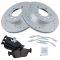 99-08 BMW 3 Series Multifit Front Metallic Brake Pad & Performance Rotor Kit