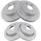 07-09 Aspen; 04-09 Durango; 02-10 Dodge 1500 Front & Rear Performance Disc Brake Rotor Set of 4