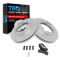 90-00 GM K3500; 94-99 Ram 2500, 3500 Front Performance Disc Brake Rotor & Ceramic Pads