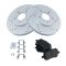 06-11 Chevy HHR Front Premium Posi Ceramic Brake Pad & Performance Rotor Kit