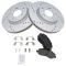 11-13 200; 08-10 Seabring; 07-13 Outlander Front Performance Rotor & Ceramic Pad Kit