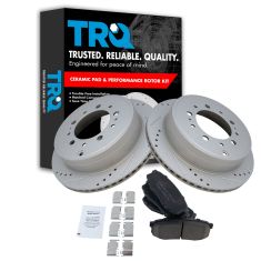 07-14 Tundra; 08-14 Sequoia Rear Performance Brake Rotor & Posi Ceramic Pad Kit