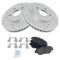 02-06 Camry LE Front Premium Posi Ceramic Brake Pad & Performance Rotor Kit