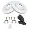 Front Performance Rotor & Premium Posi Ceramic Pad Kit for 09-14 Cube, 07-12 Sentra,07-12 Versa