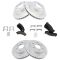 02-06 Chevy Avalanche Front & Rear Pefromance Brake Rotor & Ceramic Pad Kit