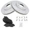 Front Performance Rotor & Premium Posi Semi Metallic  Brake Kit for 07-12 Caliber, 08-10 Lancer