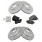 05-12 Acura RL Front & Rear Premium Posi Ceramic Brake Pad & Performance Rotor Kit