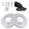 96-98 Nissan Pathfinder Front Performance Rotor & Ceramic  Brake Pad Kit Set