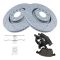 05-09 Audi A4  Front Performance Rotor & Posi Ceramic Brake Pad Kit Set