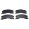 99-04 Jeep Grand Cherokee Front & Rear Metallic Brake Pad & Performance Rotor Set