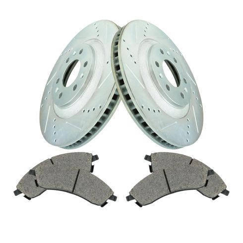 04-09 SRX Front Performance Rotor & Posi Ceramic Pad Kit Set