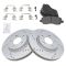 11-13 200; 08-10 Seabring; 07-13 Outlander Front Performance Rotor & Metallic Pad Kit