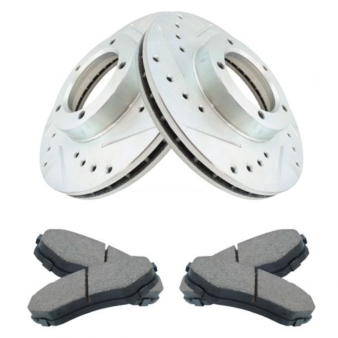 For 2017 Toyota Yaris iA Brake Pad and Rotor Kit Front Centric 17243FJ