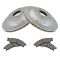 88-96 Corvette Front Posi Ceramic Brake Pad & Performance Rotor Kit