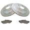 88-96 Corvette Front Posi Ceramic Brake Pad & Performance Rotor Kit