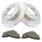 01-03 Protg; 02-03 Protg5 Rear Posi Ceramic Pad & Performance Rotor Kit