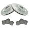 Chrysler Dodge Jeeo SRT-8 Front Premium Posi Ceramic Brake Pad & Performance Rotor Kit