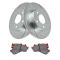 96-01 I30; 94-03 Maxima Rear Posi Ceramic Pad & Performance Brake Rotor Kit