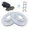 Hyundai Kia Multifit Front Posi Ceramic Pad & Peroformance Rotor Kit