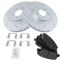 13-14 Sante Fe; 14 Sorento Front Posi Ceramic Pad & Performance Rotor Kit