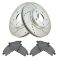 04-09 Nissan Quest Front Posi Metallic Pad & Performance Rotor Kit