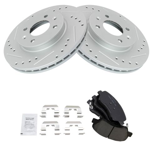 12-16 Accent; 12-16 Rio LX EX Front Posi Cermic Pad & Performance Rotor Kit