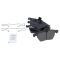 99-02 9-3; 99-05 9-5; 00-05 Saturn L Frnt Posi Mtllic Pd & Performance Rtr Kt