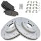 Toyota Lexus Multifit Front Premium Posi Semi Metallic Brake Pad & Performance Rotor Kit