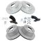 Chevy GMC Truck Multi Fit Front & Rear Premium Posi Ceramic Brake Pad & Performance Rotor Kit