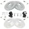 96-11 Mercedes E, CLK, C Series Rear Performance Brake Rotor & Ceramic Pad Set