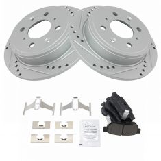 Brake Pad & Rotor Kit w/Brake Fluid & Cleaner