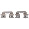 Rear Metallic Performance Brake Kit with Calipers