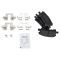 Rear Metallic Performance Brake Kit with Calipers