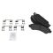 Semi Metallic Brake Pad, Performance Rotor and Caliper Kit