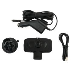 ROVI: Dual View Dashcam PRO w/1080p HD Resolution, 2 Rotatable 140 Deg Wide Angle Lenses & Loop Rec