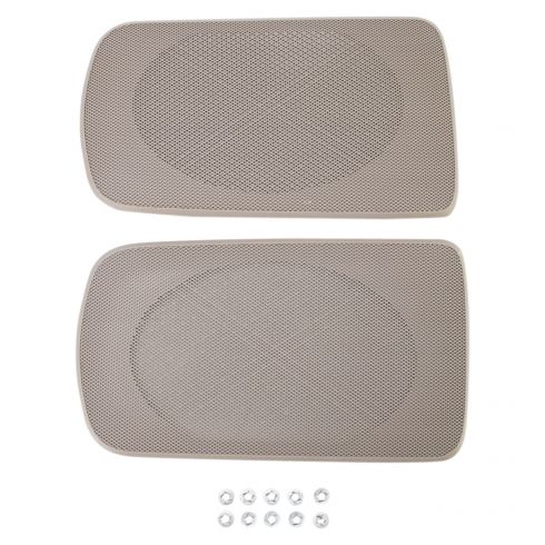 Quick E-Z to Install Replacement Speaker Grilles for Toyota Camry Rear Speakers 2002 2003 2004 2005 2006 Easy Drop-in Repair Grey or Gray T1A-04007-521AA-B0 Pair for Left and Right Side