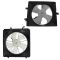 98-02 Accord 3.0L; 99-01 TL 3.2L Radiator & AC Cooling Fan Assembly PAIR