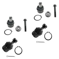 87-97 Ford F250; F350 2WD Front Upper & Lower Ball Joint Set of 4