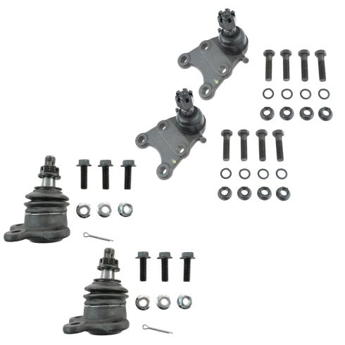 04-12 Colorado; Canyon (w/ torsion bar); 07-08 Isuzu I370 Front Upper & Lower Ball Joint Set of 4